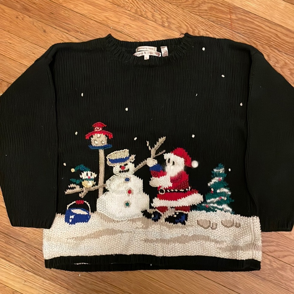 Women's Ugly Christmas sweater, vintage, size L